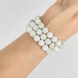 Бусины для украшений из Жадеита (48 бусин) 40 см