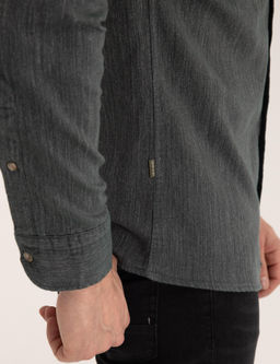 Haki Slim Fit Uzun Kollu G_mlek