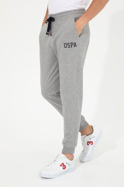 Мужские серые меланжевые спортивные штаны - U.s. polo assn фото 2