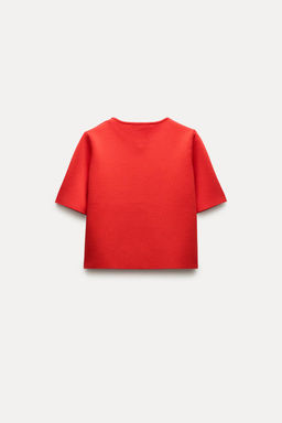 PLAIN KNIT CROPPED CARDIGAN - Zara фото 4