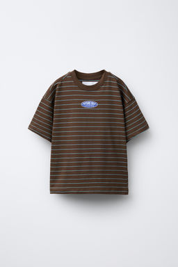 STRIPED LOGO T-SHIRT