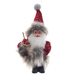 Дед Мороз подвесной, L12 W5 H18 см (полка 15 см.)