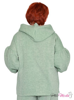 Парка Модель №1550 размеры 44-84 - Plusmoda фото 4