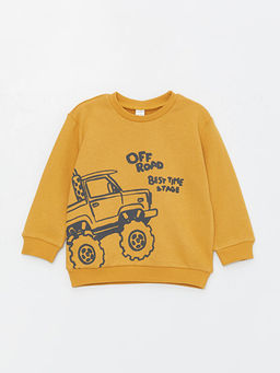 Bask?l? Uzun Kollu Erkek Bebek Sweatshirt 2li - Waikiki фото 2