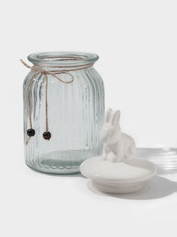 Банка для сыпучих Зайка, 950 мл, с керамической крышкой, стекло, прозрачная - Simaland фото 13