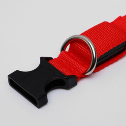 Ошейник с подсветкой размер М, ОШ 40-48 х 2,5 см, 3 режима свечения красный - Пижон фото 4