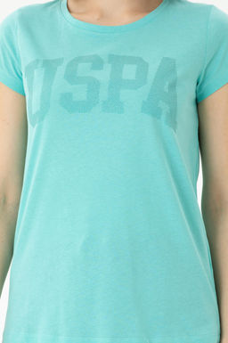 Женская мятная базовая футболка - U.s. polo assn фото 13