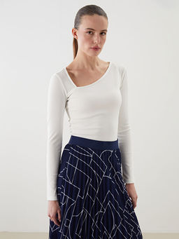 Asimetrik Yaka Kad?n Ti??rt