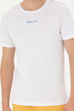Мужская белая футболка с круглым вырезом - U.s. polo assn фото 6