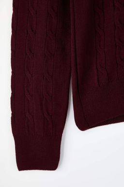 Lacivert Nak?sl? V Yaka Sac Orgu Triko Kazak TWOAW26KZ00259 - Trendyolmilla фото 19