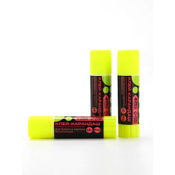 Цена за 2 шт. Клей-карандаш, 15 г набор 3 шт. «Черный неон», PROвыбор