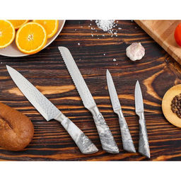 Набор ножей 4пр (20см,20см,12,5см,9см) нерж, нерж.ручки Лацио DANIKS JA20200344 (352678)  фото 3