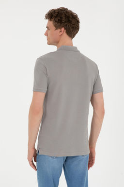 U. S. Polo Assn / Мужская темно-серая базовая футболка - U.s. polo assn фото 12