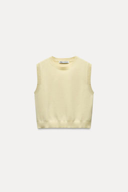 SLEEVELESS PLAIN KNIT TOP - Zara фото 16