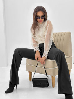 Блузка Сидни (пудровый) - Nadi bordo фото 46