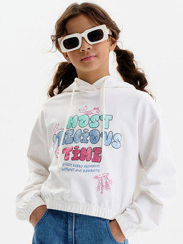 PELICAN, толстовка для девочек, Молочный