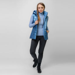 RODOS Жилет женский демисезон М-249 Светло-розовый  фото 24