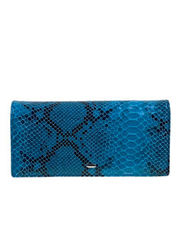 Женский кошелёк из натуральной кожи, цвет синий