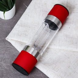 Мельница для специй и соли 22 см / РН-456 /уп 50/ красная механическая 2 в 1 - Галеонтрейд фото 2