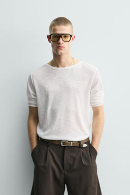 CAMISETA RELAXED FIT ESTRUCTURA CANAL? / Blanco