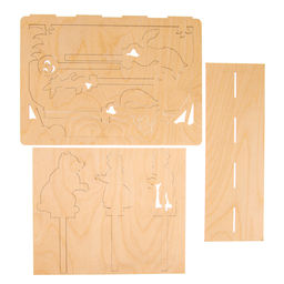 Театр теней детский Лесная мастерская «Колобок», с ширмой