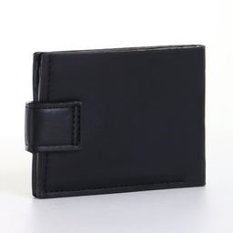 Портмоне мужское на кнопке, чёрное