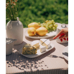 Блюдо SL Home «Арена Бланка», 25×15.5 см, керамика, белое