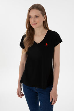 Kad_n Siyah Basic Ti__rt Sepette S_rpriz _ndirim - U.s. polo assn фото 2