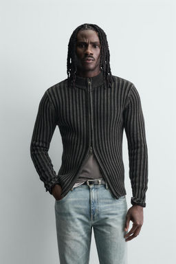TEXTURED RIBBED JACKET - Zara фото 10