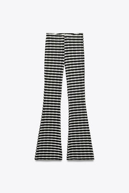 JACQUARD FLARE TROUSERS - Zara фото 13