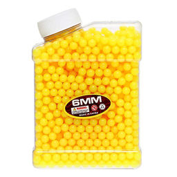 Пульки 6 мм пластиковые, 1500 шт., жёлтые, в банке - Simaland фото 3
