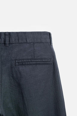 COTTON - LINEN TROUSERS - Zara фото 10