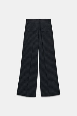 PINSTRIPED TROUSERS WITH DARTS AND POCKET FLAPS - Zara фото 6