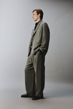 BLAZER RELAXED FIT TRAJE / crudo/kaki - Zara фото 4