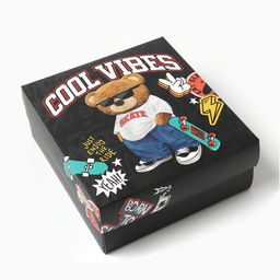 Подарочный набор термос и носки 3 пары KAFTAN Медведь, р. 33-35 (20-22 см)  фото 6