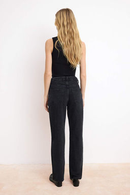 Siyah Normal Bel 100% Pamuk Straight Duz Kesim Jeans TWOSS26JE00096 - Trendyolmilla фото 12