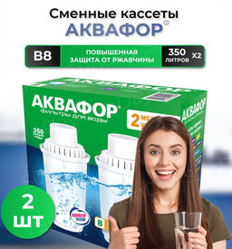 Сменный модуль В8 Железо (комплект из 2-х штук) Аквафор