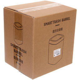 Контейнер для мусора"Smart"11л белый сенсорная крышка работает от батареек LR6 W8616C