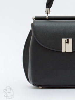 Сумка женская кожаная 1109-1MP black Polina&Eiterou