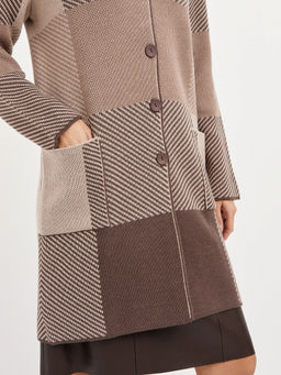 кардиган женский удлиненный в крупную клетку - Glenfield фото 3