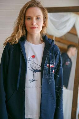 Толстовка на молнии женская Lofoten Landscape - Captain's mate фото 11