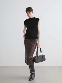 Bisiklet Yaka Kad?n Triko Kazak