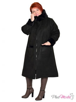 Жакет-дубленка Модель №1447 размеры 44-84 - Plusmoda фото 7