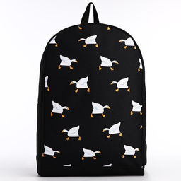 Рюкзак текстильный Гуси, 38х14х27 см, цвет чёрный - Nazamok фото 3