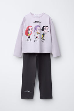 AGES 6-14 / KPOP DEMON HUNTERS NETFLIX  PYJAMAS - Zara фото 9