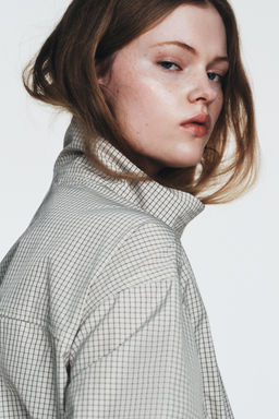 CHECK NYLON JACKET - Zara фото 8