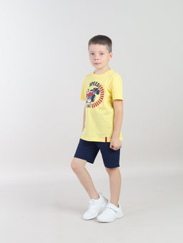 CRB wear / CWKB 90276-30 Комплект для мальчика (футболка, шорты),желтый  фото 2