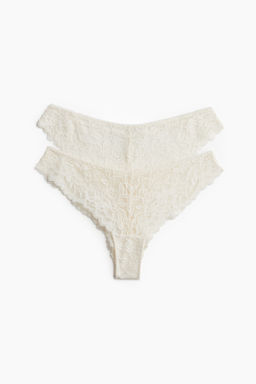 Pack de 2 bragas Brazilian de encaje - H&m фото 3
