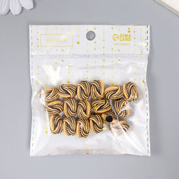 Бусины для творчества пластик Этно. Плетение набор 20 гр 1,2х1,2х1,5 см - Арт узор фото 3