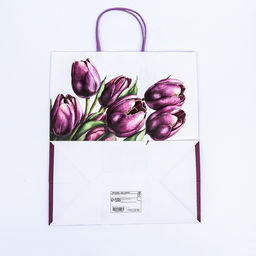 Пакет подарочный крафт Самой красивой 32?19.5?37 см